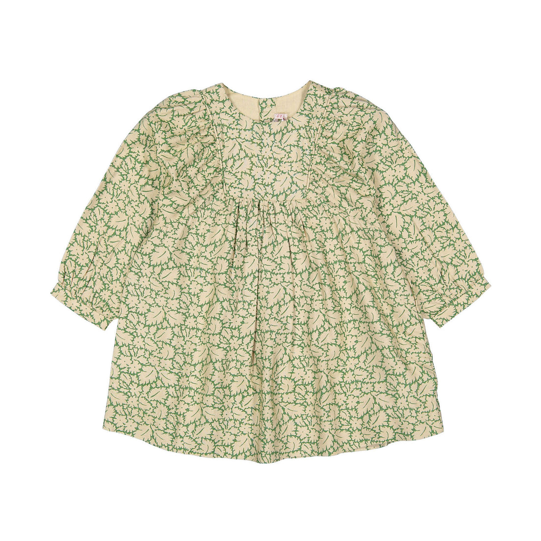 Bonpoint Green Floral Gaetane Baby Dress