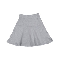 Petite Pink Solid Grey Skirt
