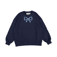 Tiny Cottons Navy Bows Womens Sweatshirt