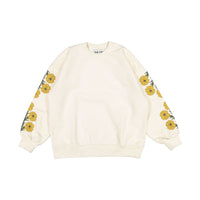 Tiny Cottons Light Cream Aster Womens Sweatshirt