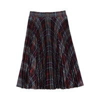 Christina Rohde Blue Plaid Skirt