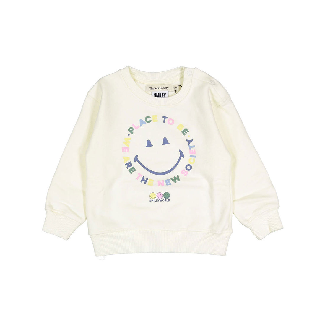The New Society Vanilla Cream Happy Place Baby Sweater