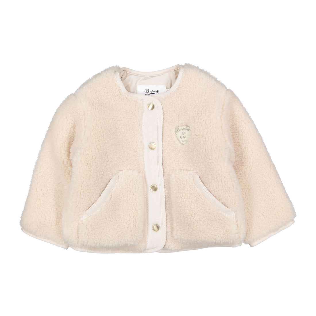 Bonpoint Rose Petal Galice Teddy Jacket