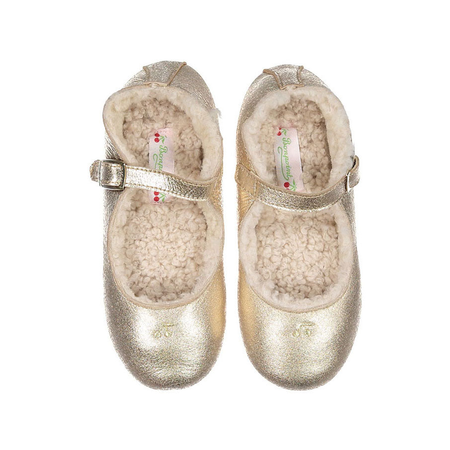 Bonpoint Gold Gavina Mary Janes
