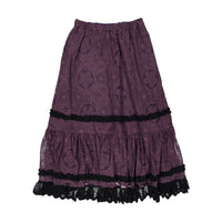 Tia Cibani Prune Gael Flare Womens  Skirt