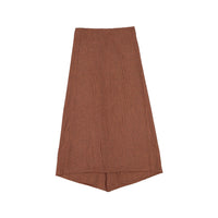 Ava and Lu Brown Check Ruffle Skirt