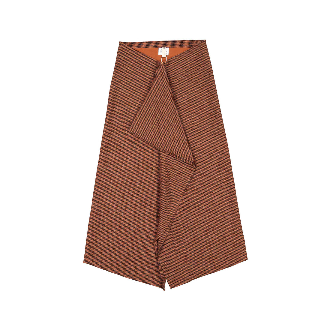 Ava and Lu Brown Check Ruffle Skirt