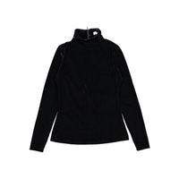 and tmrw Black Velour Turtleneck