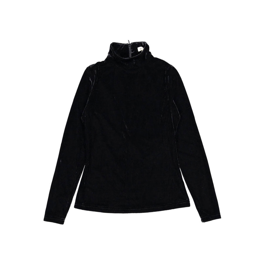 and tmrw Black Velour Turtleneck