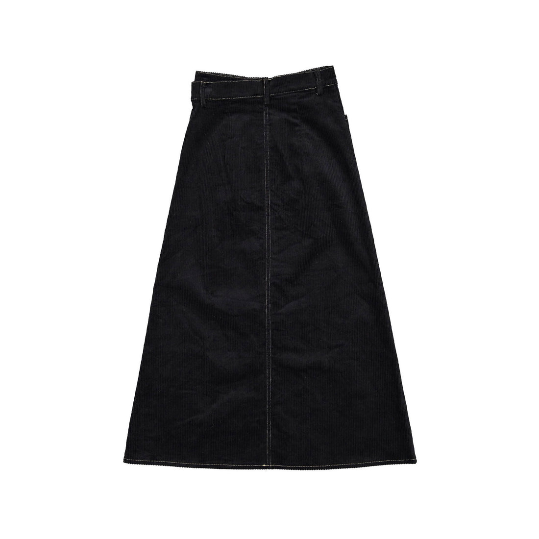 and tmrw Black Corduroy Maxi Skirt