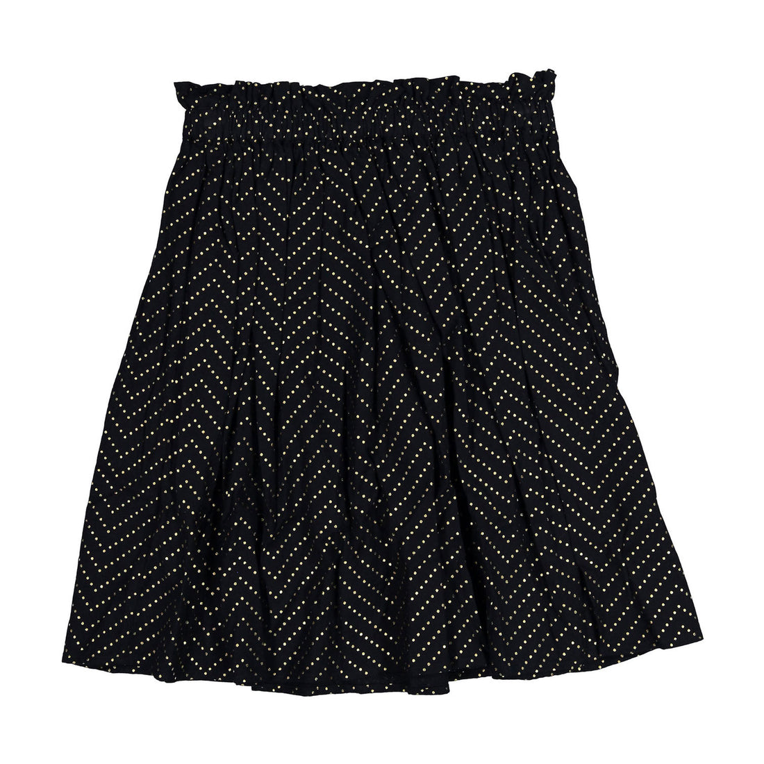 Louis Louise Black Gold Dot Long Artemis Skirt