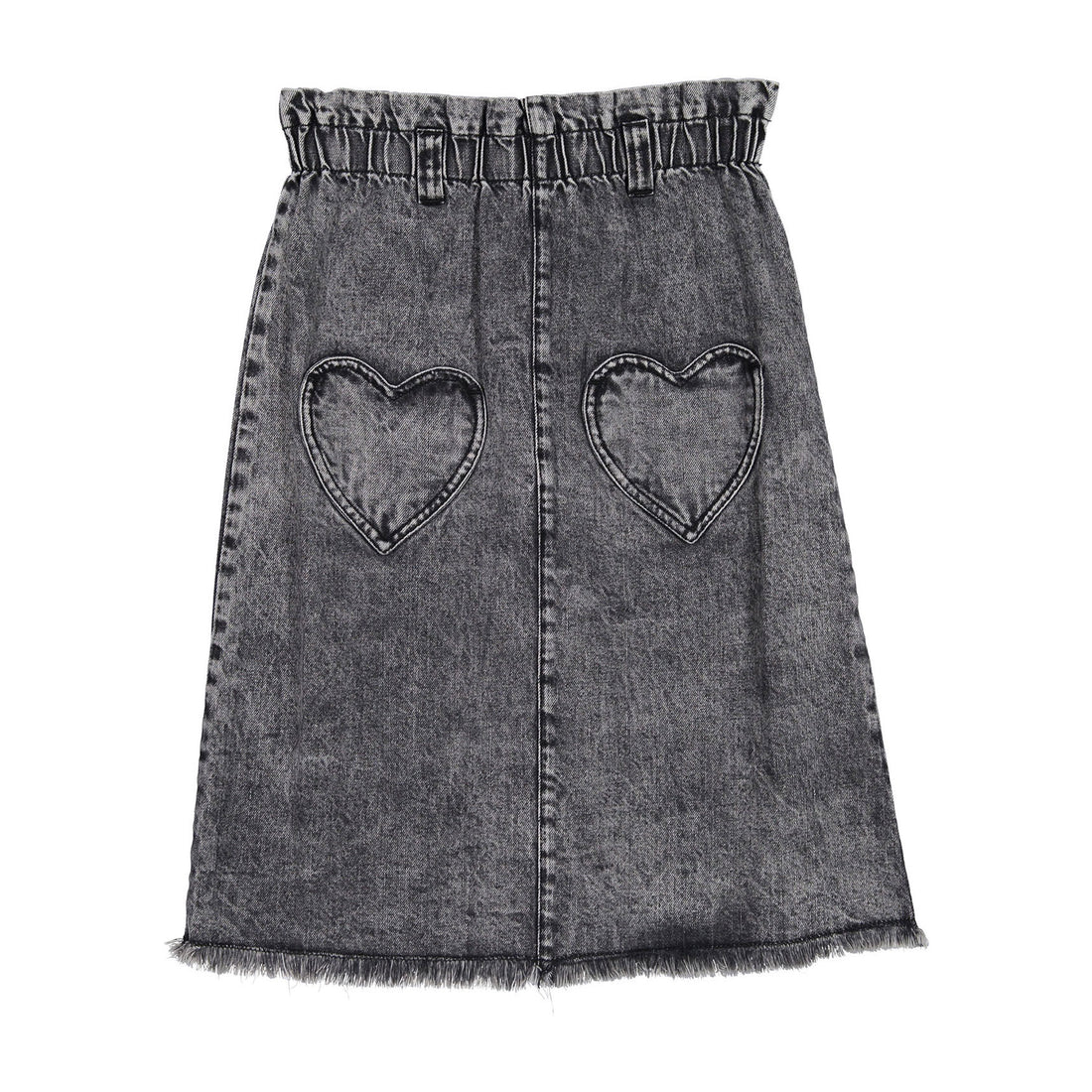 Louis Louise Grey Denim Long School Skirt