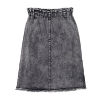 Louis Louise Grey Denim Long School Skirt