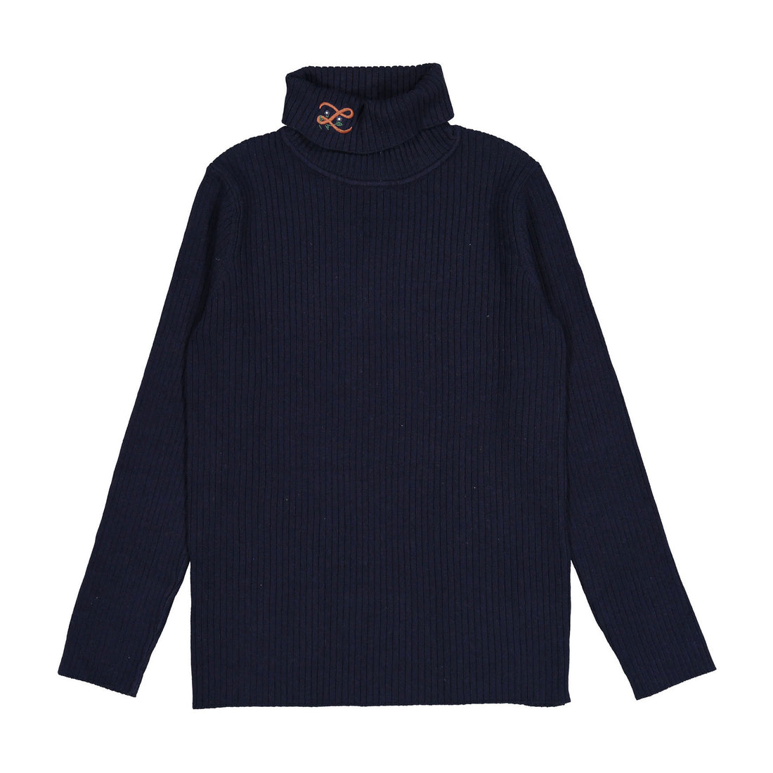 L by Ladida Navy Floral Turtleneck