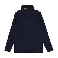 L by Ladida Navy Floral Turtleneck