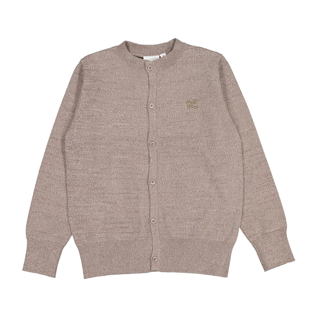 L by Ladida Taupe Basic Cardigan