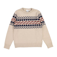 L by Ladida Taupe Jacquard Sweater