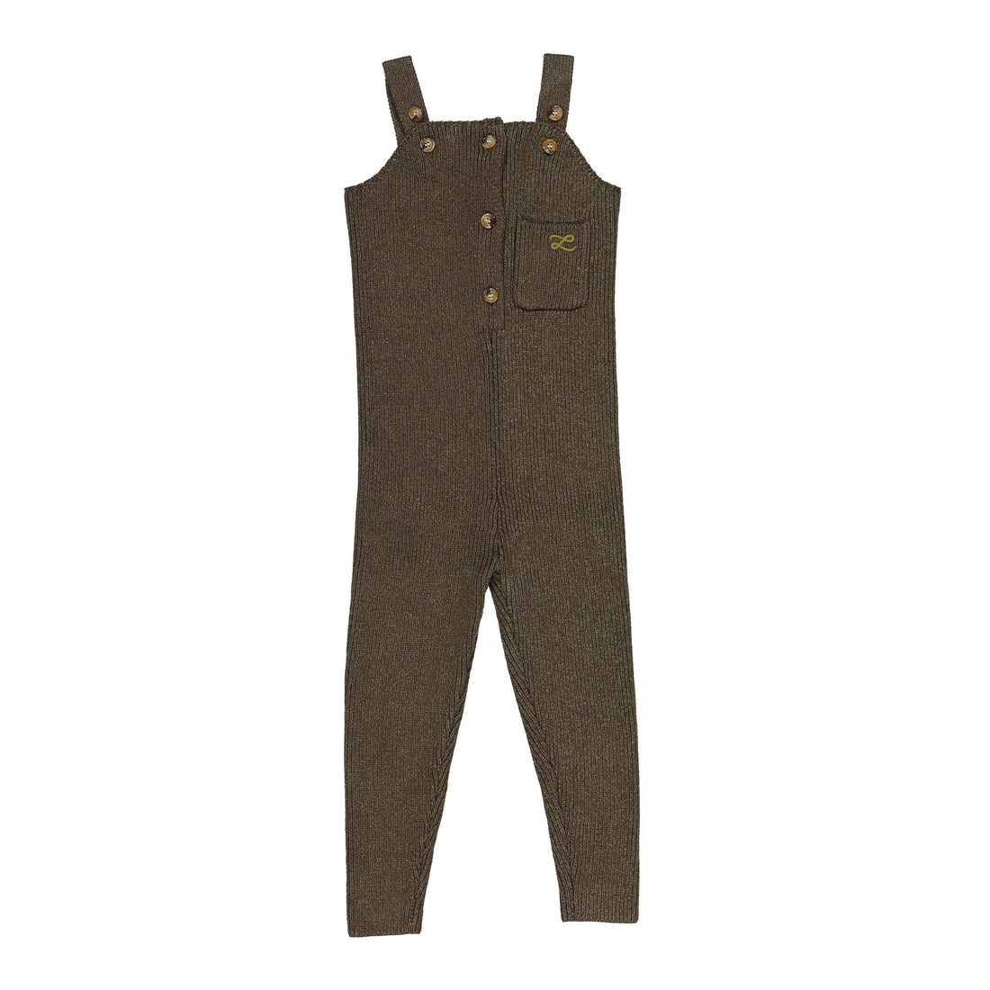 L by Ladida Olive Marl Knit Long Romper