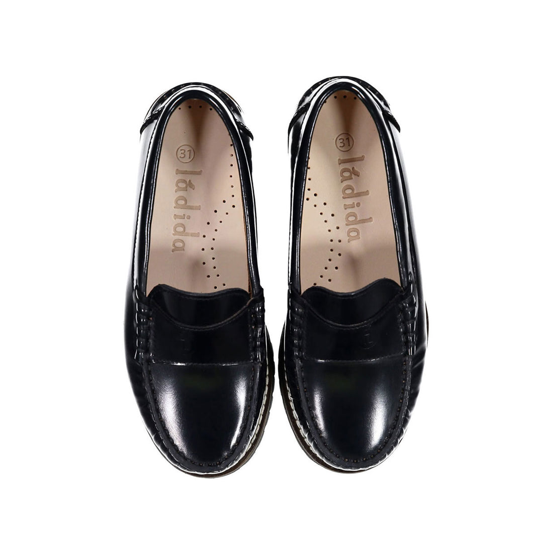 Ladida Navy Patent Leather Chunky Loafer