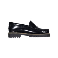 Ladida Navy Patent Leather Chunky Loafer