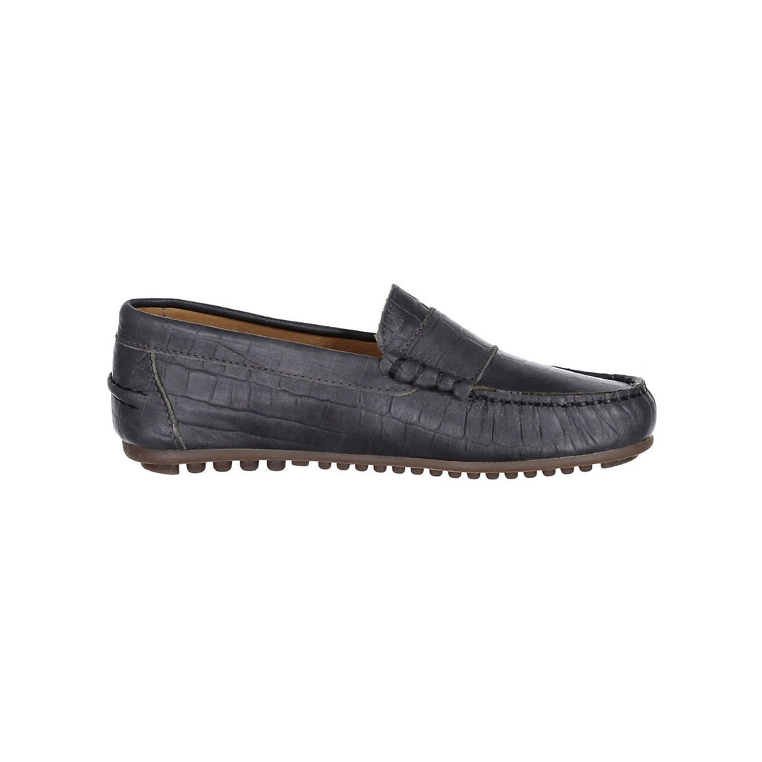 Ladida ShoesGrey Croc Leather Loafer