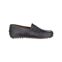 Ladida ShoesGrey Croc Leather Loafer