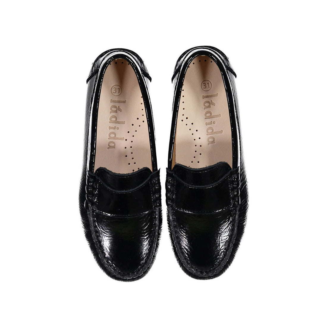 Ladida Shoes Black Patent Leather Loafer
