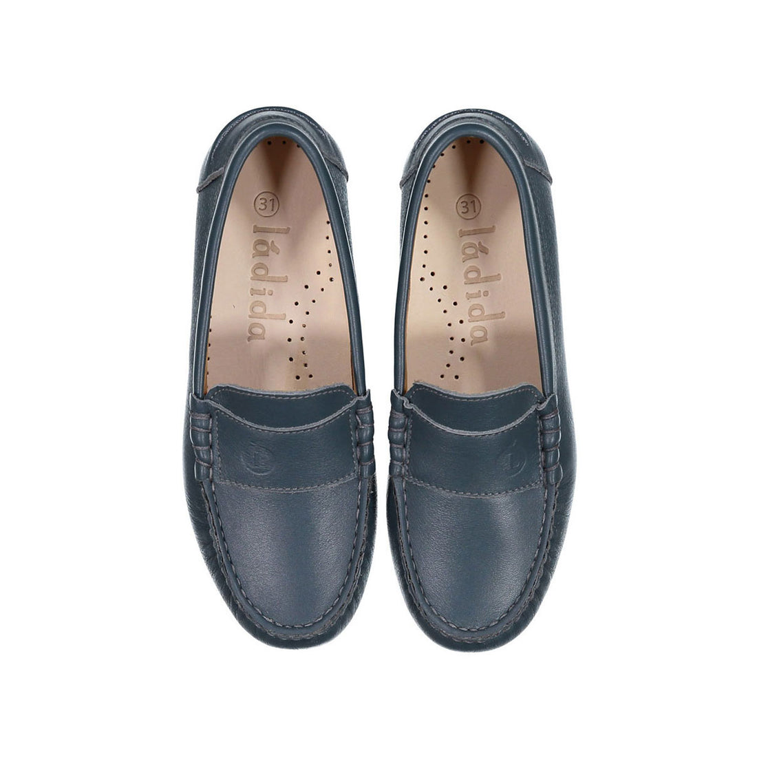 Ladida Petrol Leather Loafer