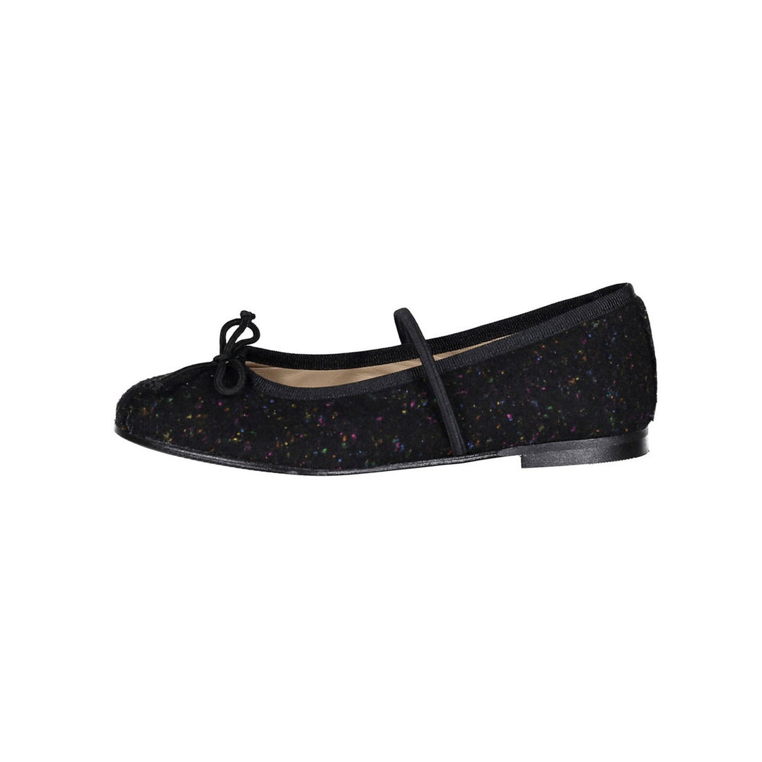 Ladida Shoes Black Speckeled Wool Mary Janes