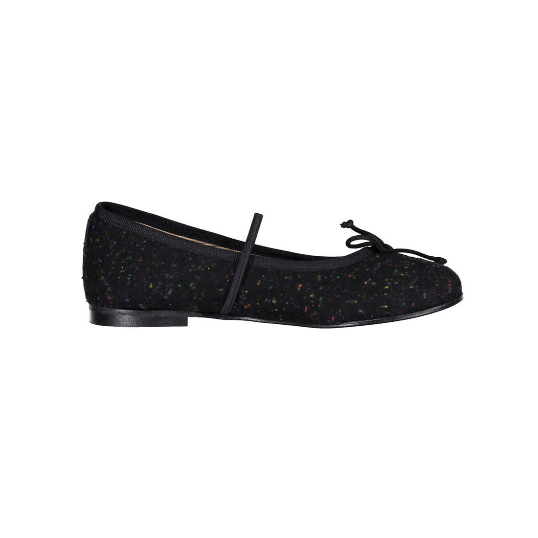Ladida Shoes Black Speckeled Wool Mary Janes
