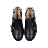 Ladida Shoes Black Monk Strap Dress Shoe