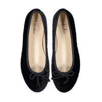 Ladida Shoes Black Croc Ballet Flats