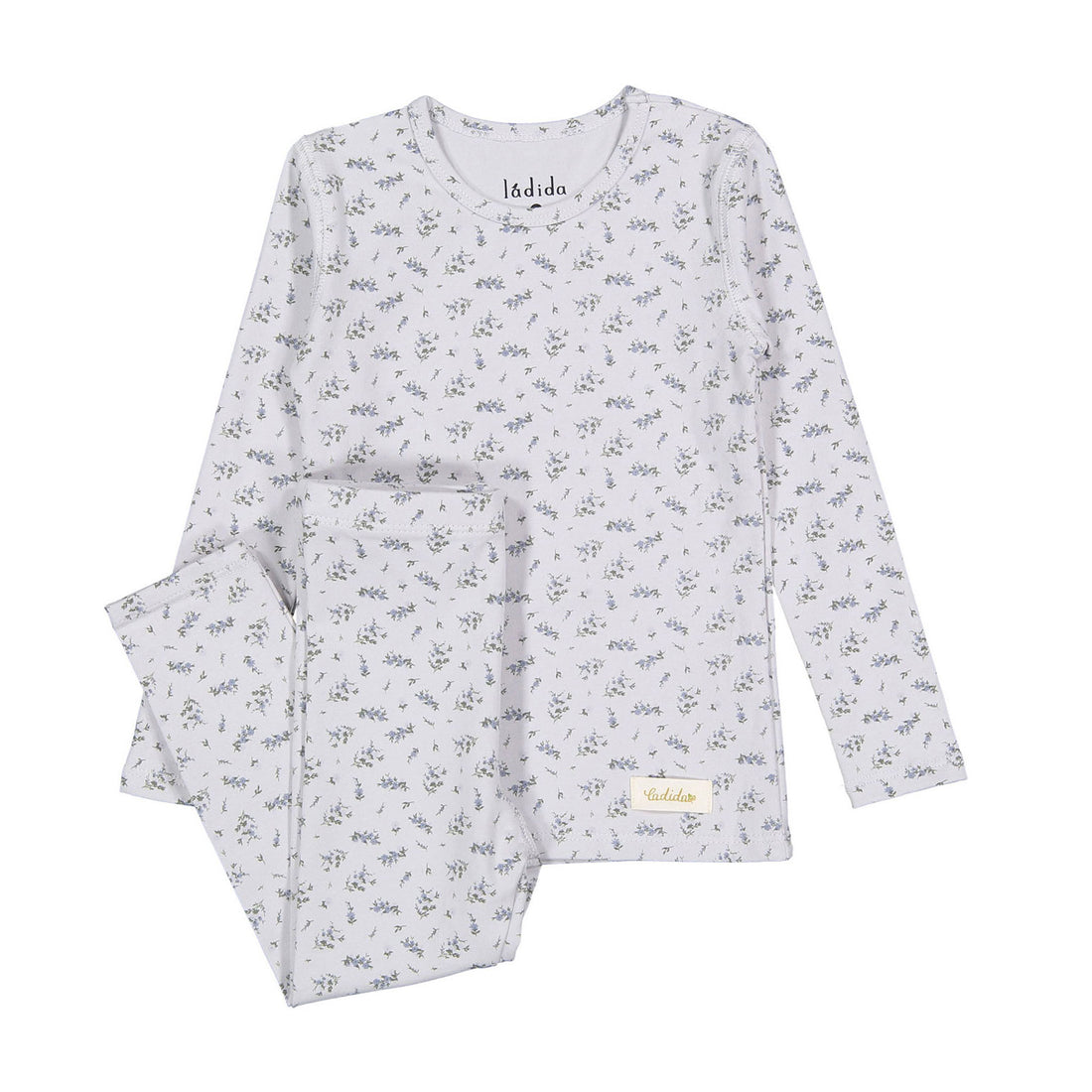 Ladida Layette Blue Flowering Fern Pajamas