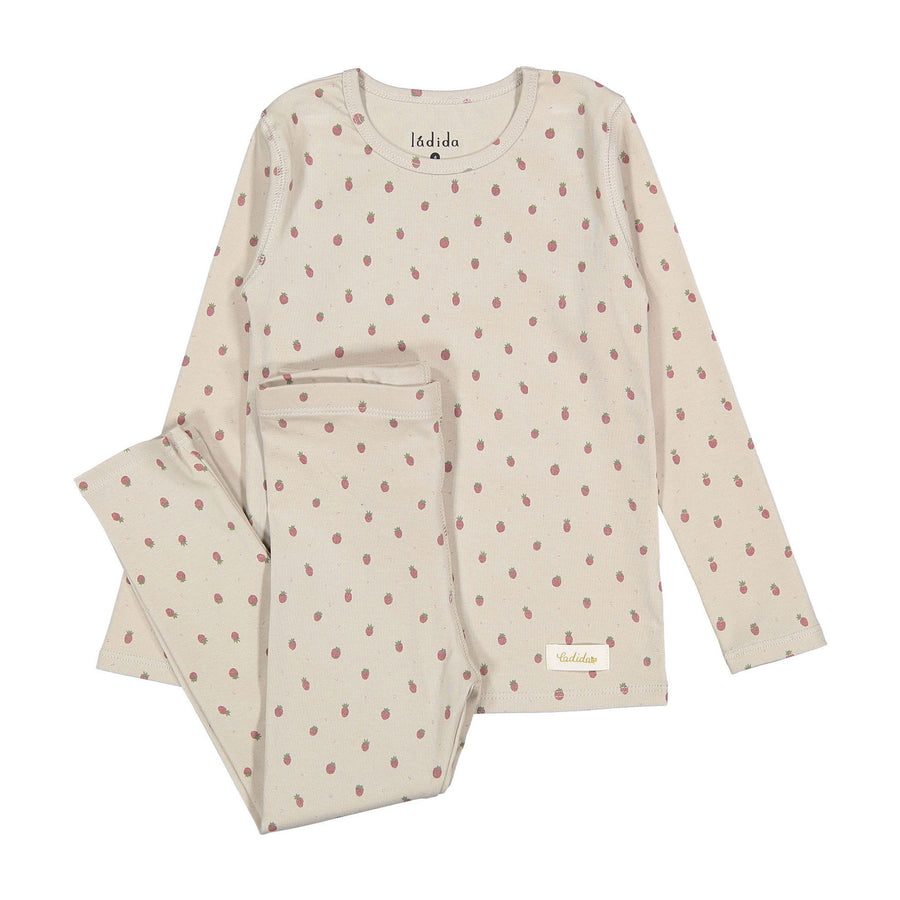 Ladida Layette Red Berry Pajamas