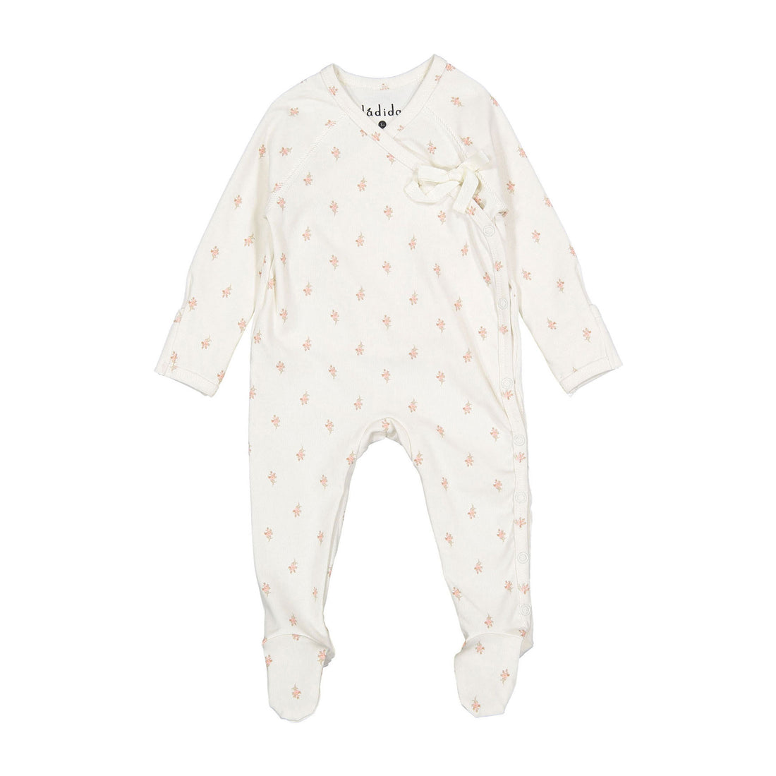 Ladida Layette Pink Forget Me Not Wrap Style Footies