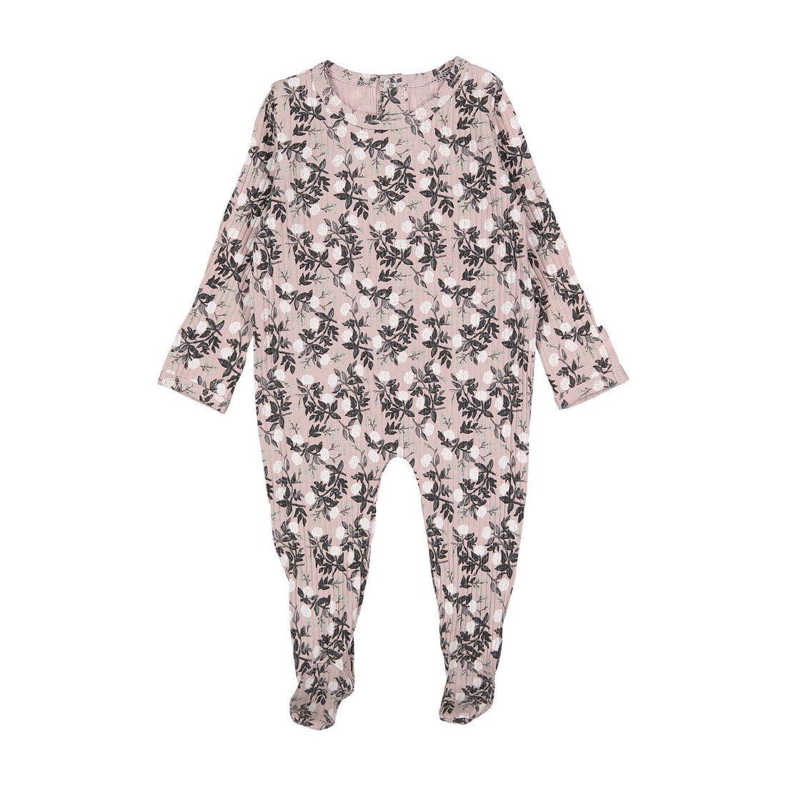 Ladida Layette Pink Clover Footies