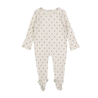 Ladida Layette Pink Grid Footies