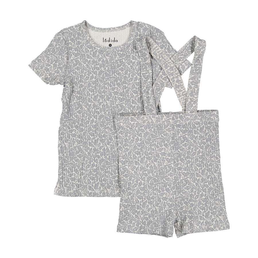 Ladida Layette Leaf Suspender Set