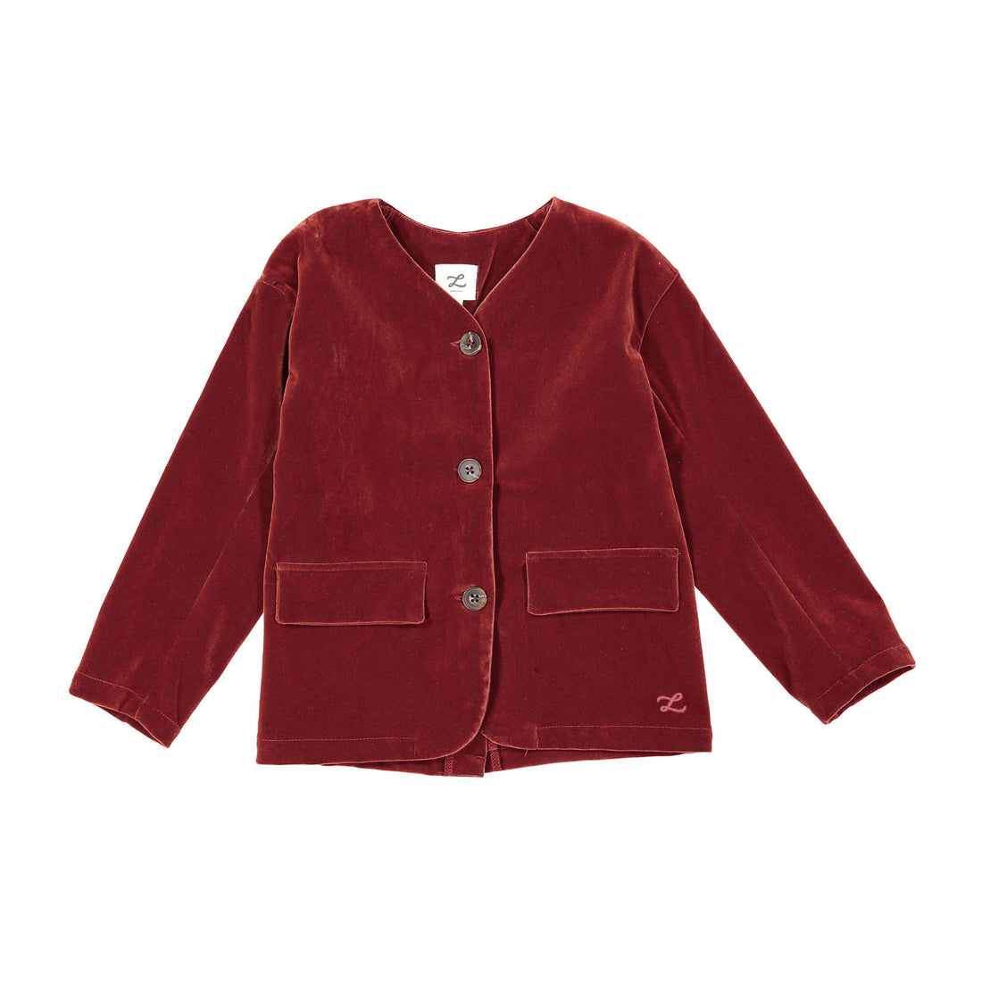 L by Ladida Brick Velvet Blazer