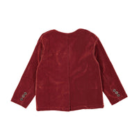 L by Ladida Brick Velvet Blazer