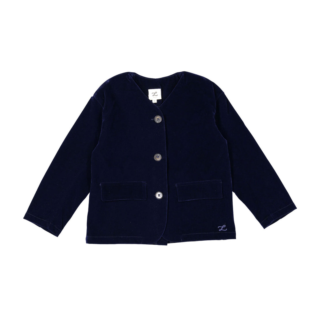 L by Ladida Navy Velvet Blazer
