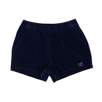 L by Ladida Navy Velvet Shorts