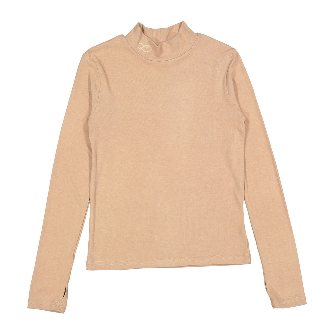 L by Ladida Caramel Basic Turtleneck