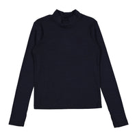 L by Ladida Navy Basic Turtleneck