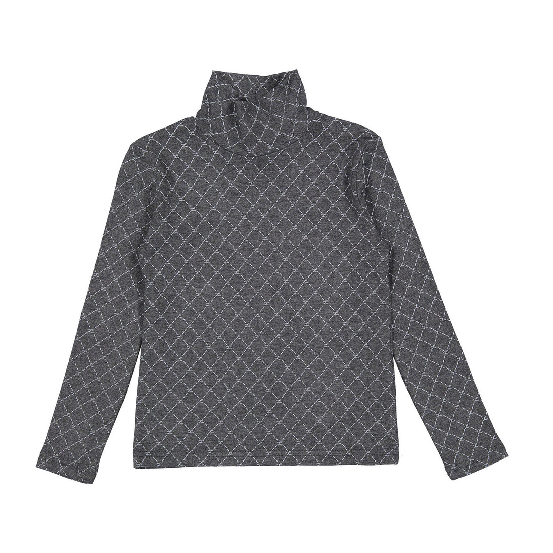 L by Ladida Grey Logo Print Turtleneck