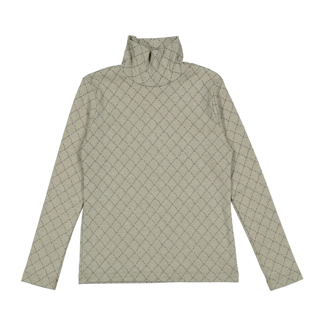 L by Ladida Olive Logo Print Turtleneck