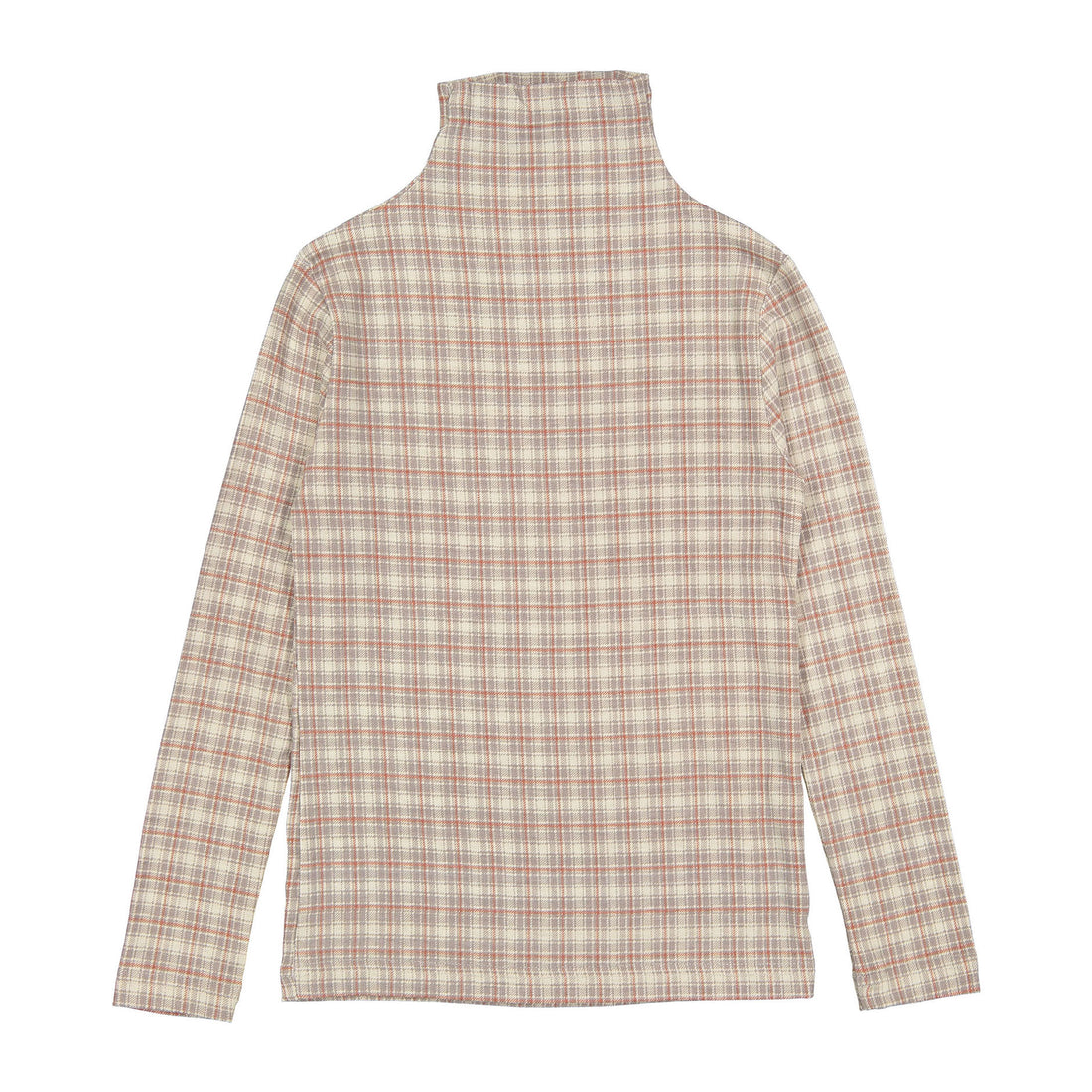 L by Ladida Taupe Plaid Turtleneck