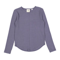 L by Ladida Slate Blue Ribbed Tee