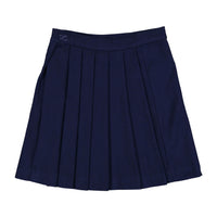 L by Ladida Navy Wool Wap Pleated Skirt