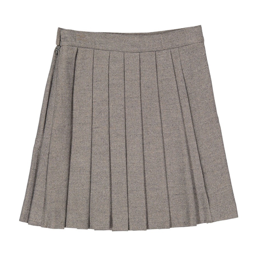 スカート melt the lady back pleats skirt gray melt the lady back pleats skirt gray Pleated